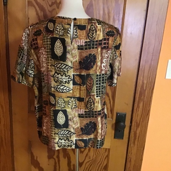 Vintage 90s leaves top - Picture 7 of 7